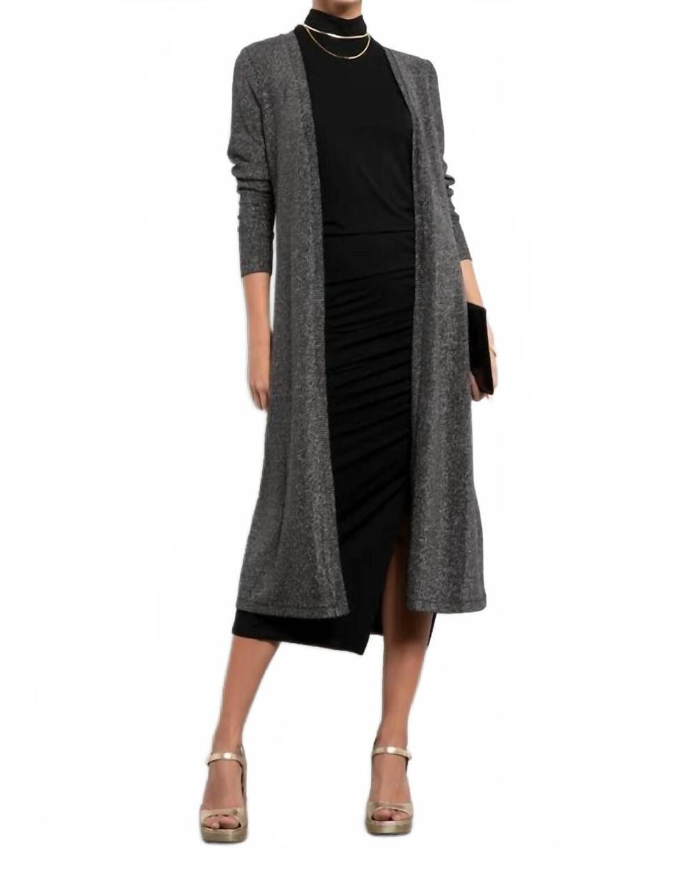NEW TART COLLECTIONS jovana duster in black/silver